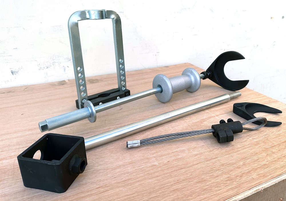 Master Inner CV Joint Puller Assembly & Slide Hammer, 63mm 48mm Fork Adapters