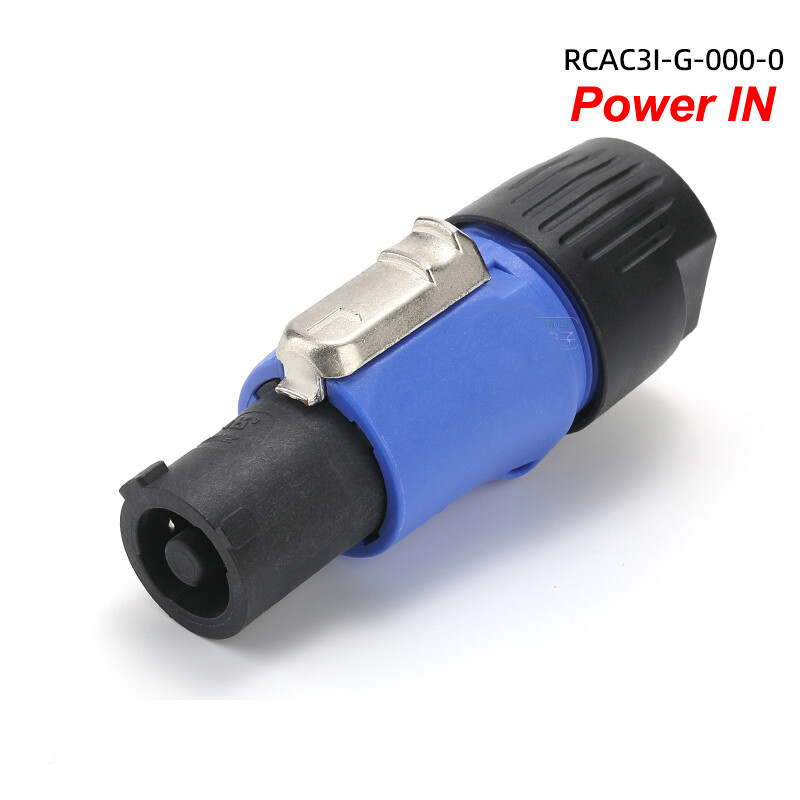 PowerCON Mains Input Connector. Cable Plug Power IN "Power OUT" 20A
