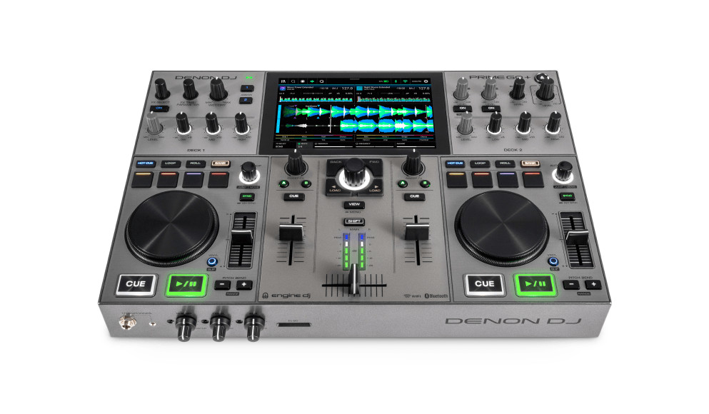 Denon PRIME GO+ Standalone 2-Deck Rechargeable Smart DJ Console W 7" Touchscreen