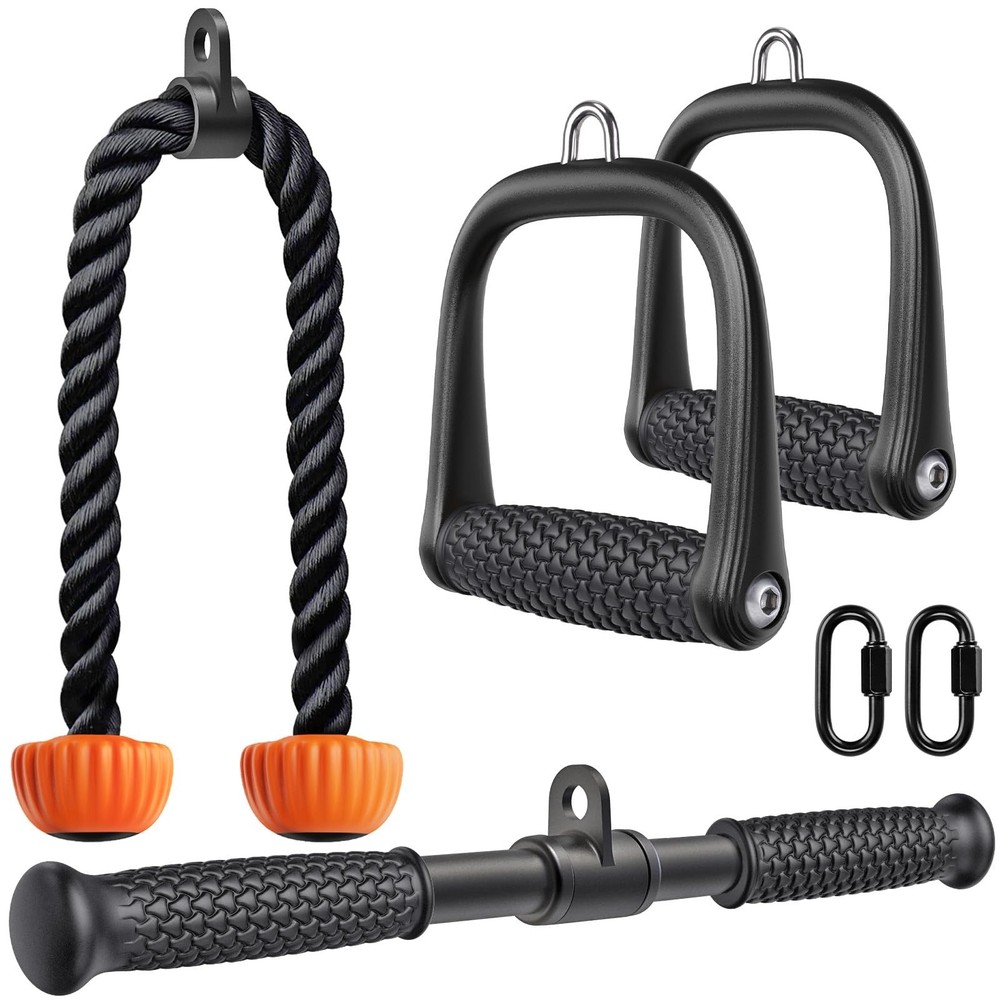 Cable Machine Attachments Set LAT Pulldown Attachments Cable Machine Accessor...