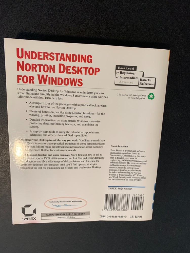 Understanding Norton Desktop for Windows by Peter Dyson (1991, Paperback)
