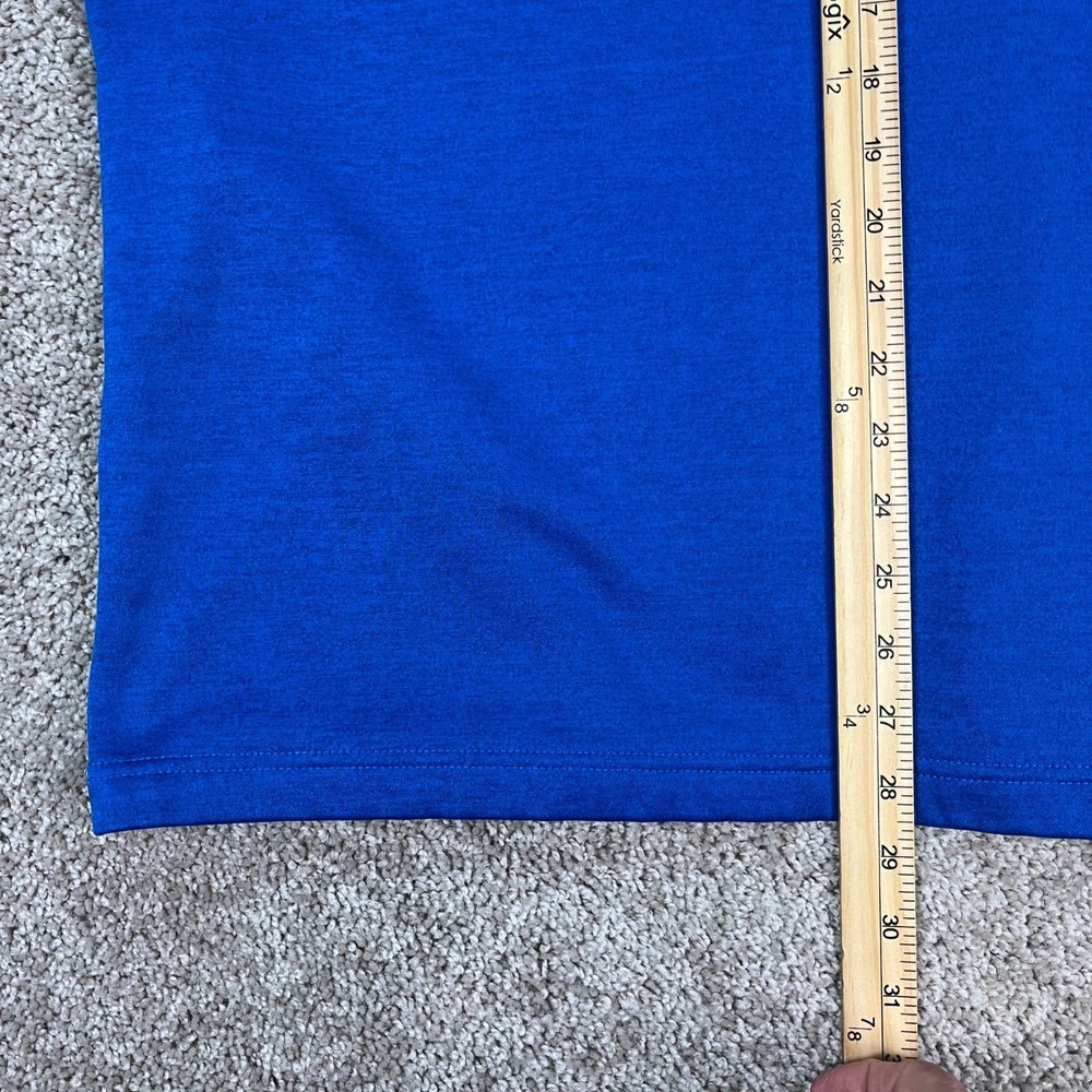 Callaway Pullover Men XL Blue Heathered Long Sleeve 1/4 Zip Golf Performance EUC