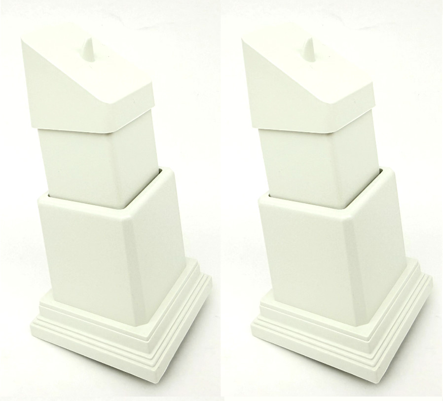 2 - Trex Transcend Adjustable Footblock PC Color WHITE New Item # WTFTBLKPC