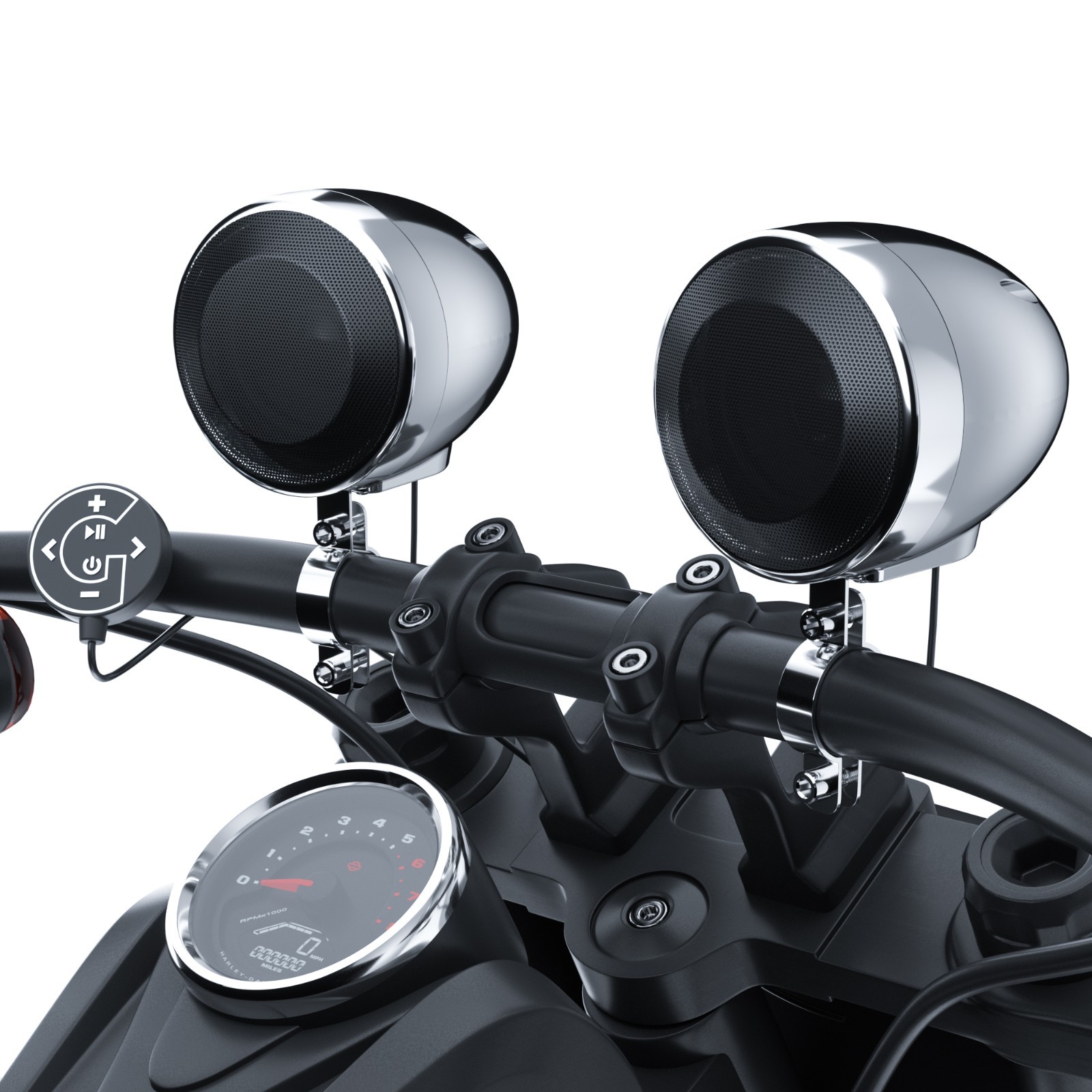 Bluetooth Amplifier Waterproof Motorcycle Stereo Speaker System MP3 FM Radio AUX