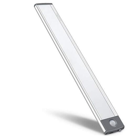 LED Motion Sensor Cabinet Light,Under Counter 12.5inch-54LED Silver-white Light