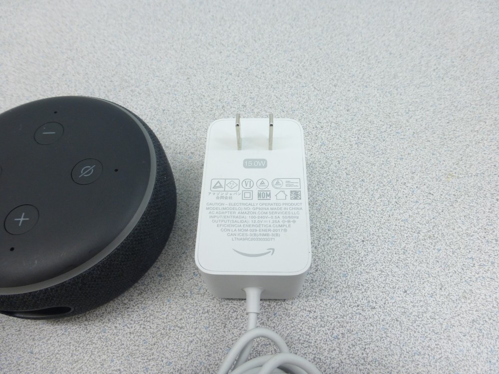 Amazon Echo Dot 4th Gen & 3rd Gen w/ (1) Charger - TESTED