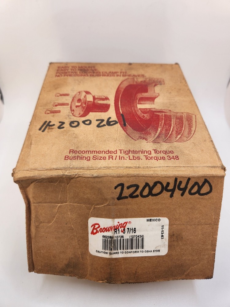 New NOS Browning R1 3 7/16 Split Taper Bushing
