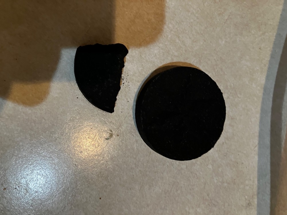 charcoal incense burner with cross