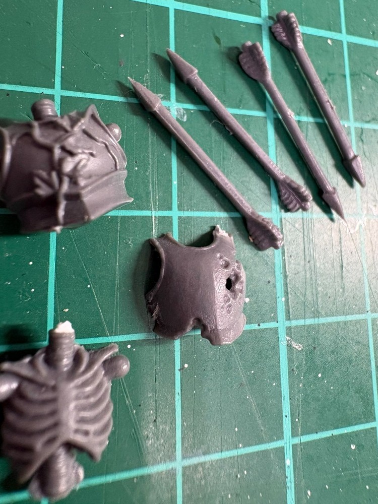 Warhammer Fantasy Skeleton Warriors Torso Armor + Arrows Bundle Vintage Bits