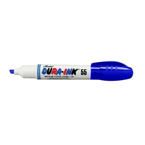 Markall 96530 Dura-Ink Fast-Drying Medium Taper Chisel Tip Marker, Blue