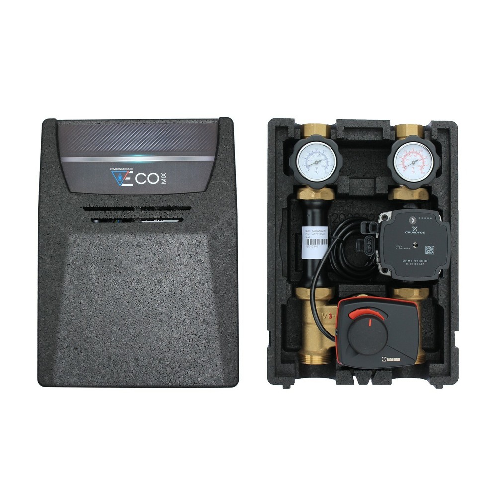 Pump group + mixer by Esbe heating circuit underfloor heating heating Grundfos