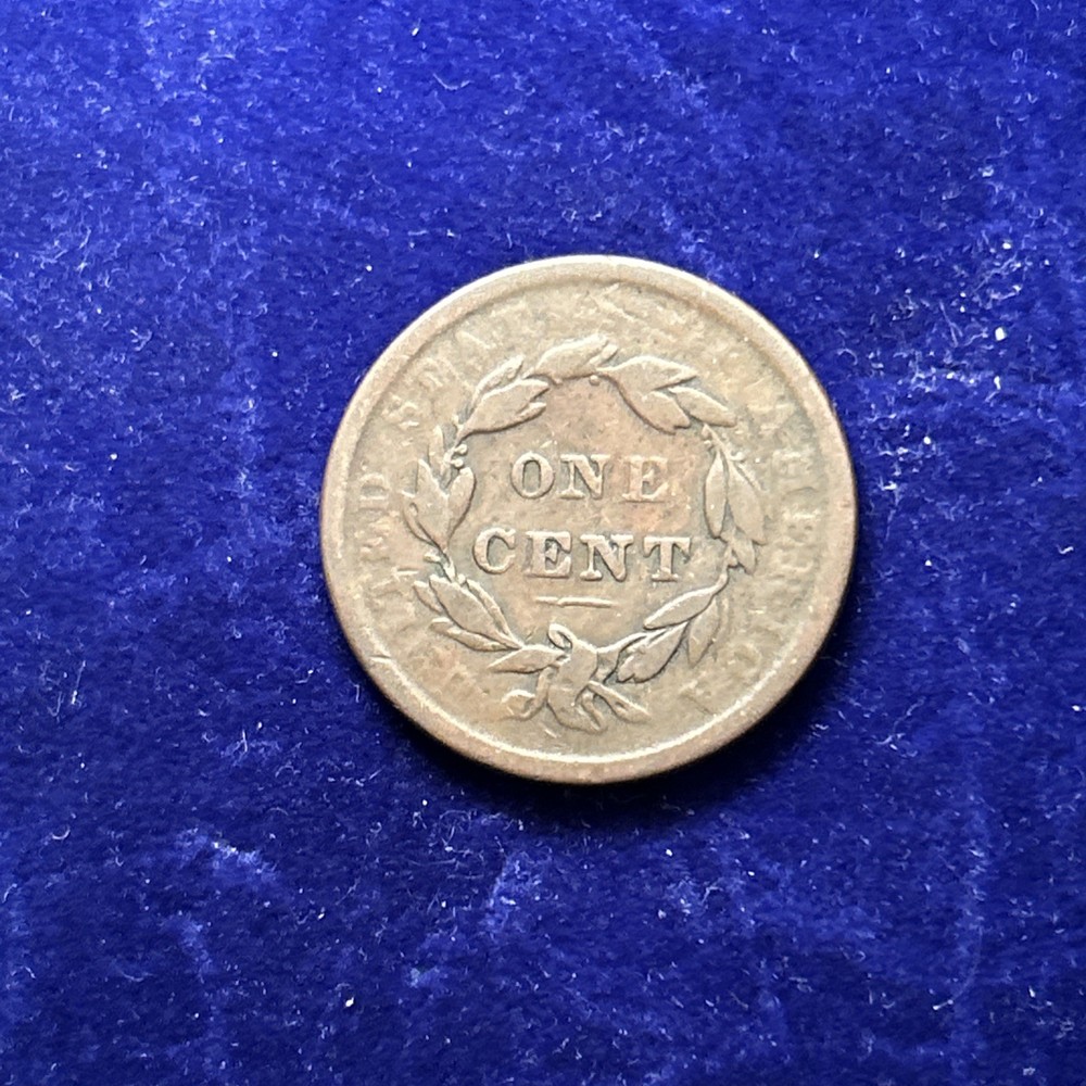 1839 Large Cent Silly Head QA2048