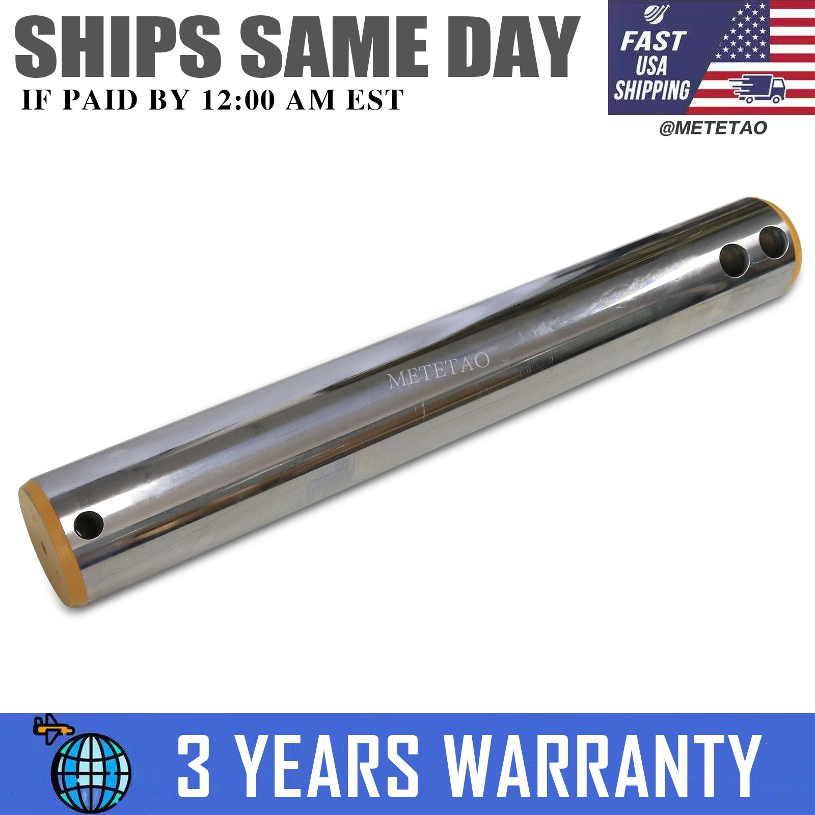 Bucket Pin 90mm X 650mm For Several Mid 200 Class To 300 Class Excavator