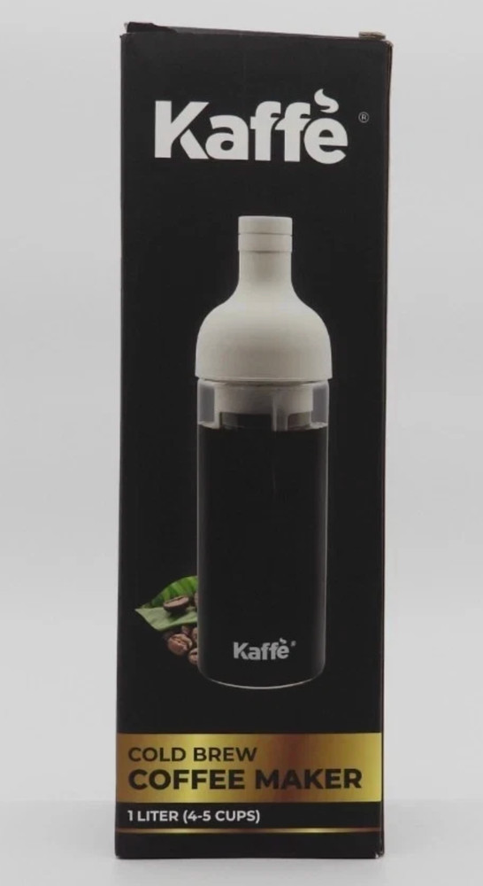Kaffe Cold Brew Coffee Maker 1L Borosilicate Glass Pitcher Mesh Filter NEW