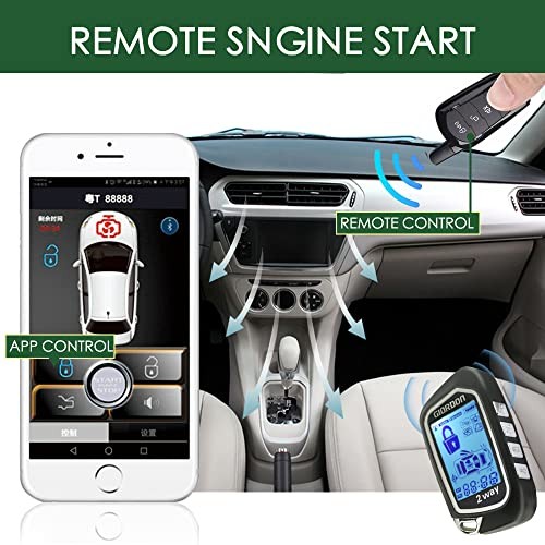 Universal Two Way Car Remote Engine Start with Two Way Remote Start Without PKE