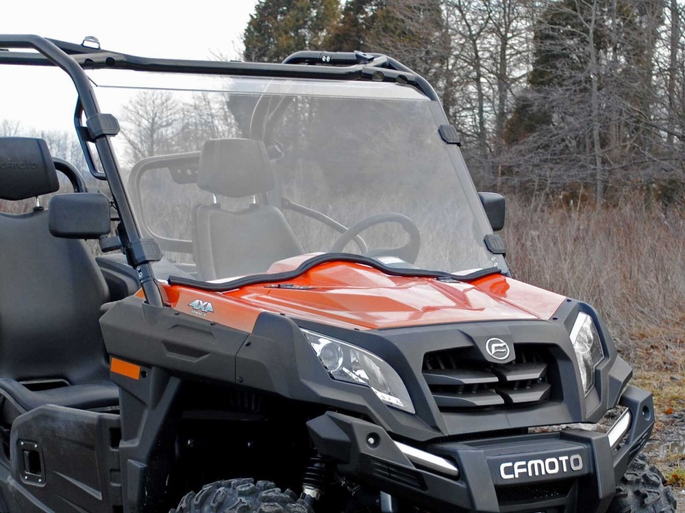 SuperATV CFMOTO UForce 500/ 800 Clear Scratch Resistant Full Windshield (2014+)