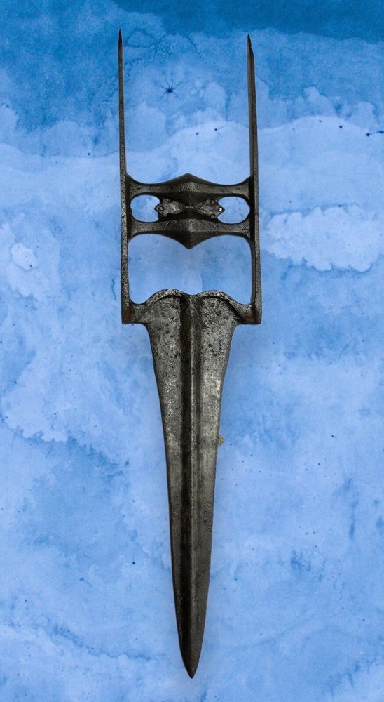 Indian Katar Antique Fixed Blade Knife And Sheath