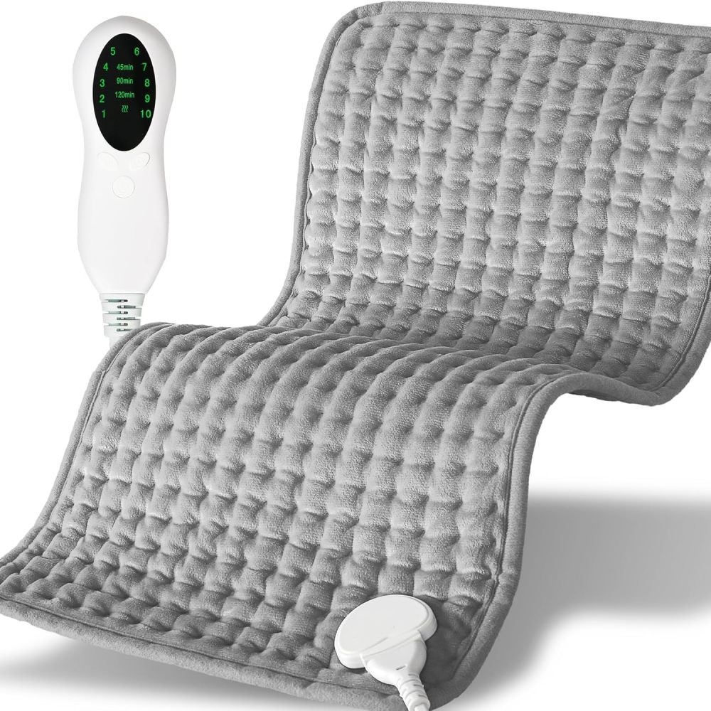 Electric Heating Pad for Pain Relief with 10 Temperature Settings, Auto Shut-Off