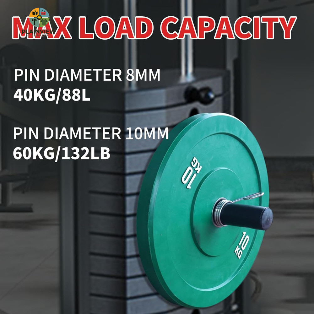 Weight Stack Pin with Spring Clip Collar Weight Stack Extender Pin for Cable Mac