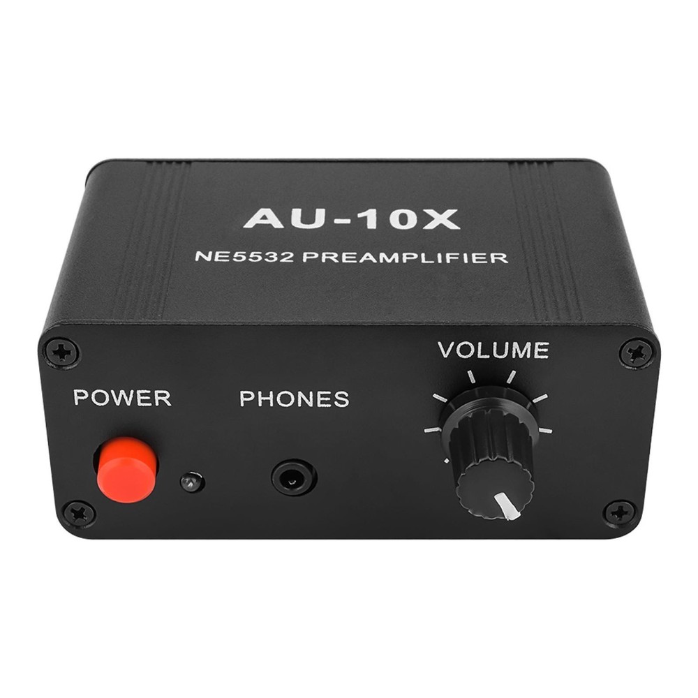 DC 9-19V 3.5mm Input Output Stereo Preamplifier Headphone Amplifier NE5532