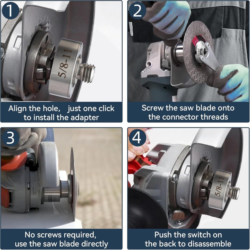 Dreyoo Grinder Lock to 5/8''-11 Thread, Compatible with XLOCK Angle Grinder...