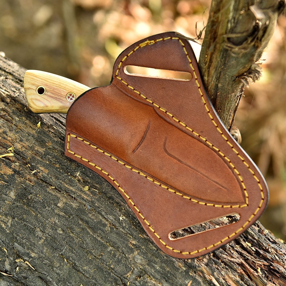 Custom Handmade Fixed Forged Blade Skinner knife Wood Handle Comfortable Tool
