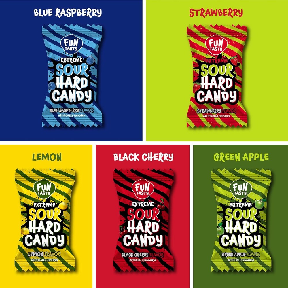 Extreme Sour Hard Candy Mix - 2 Pound Pack