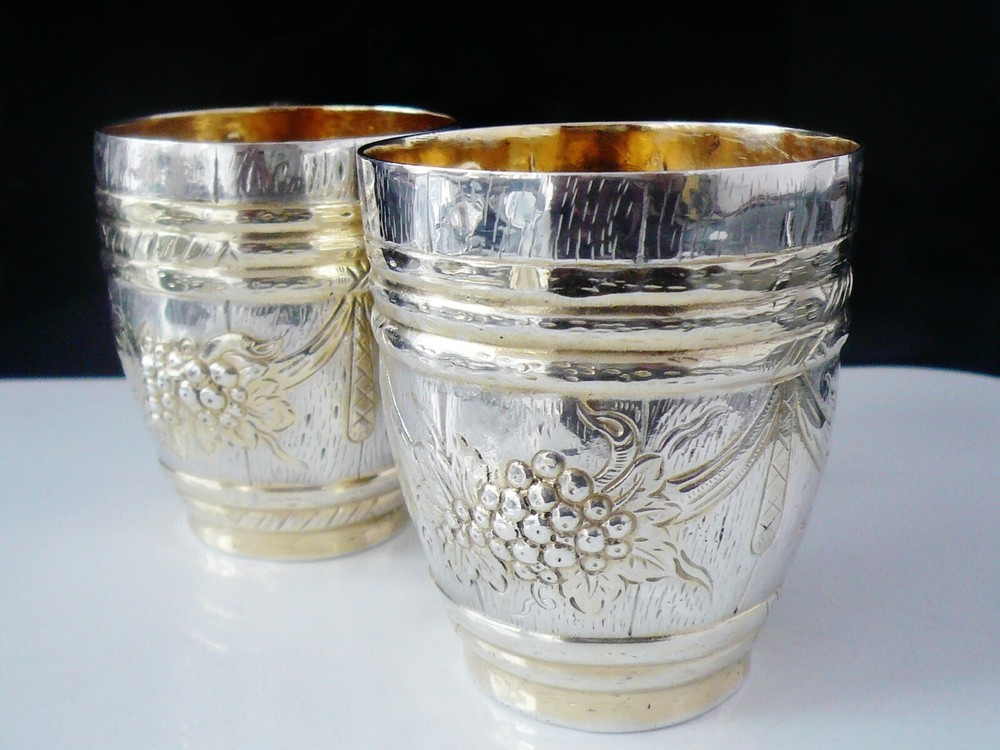 Silver Gilt Doppelbecher Double Beaker Brautbecher,