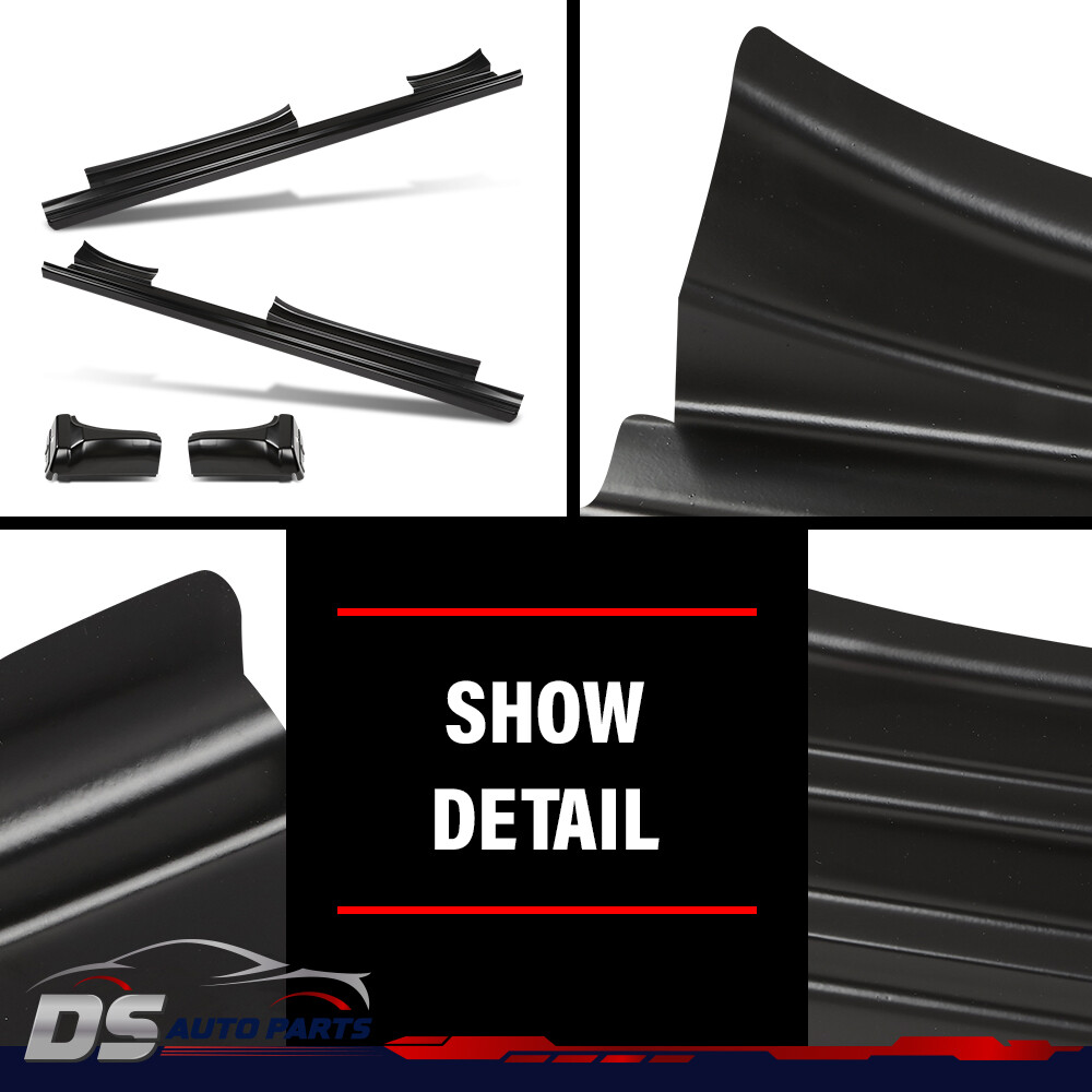 Fit For 14-18 Chevy Silverado GMC Sierra Double Cab Rocker Panels & Cab Corners