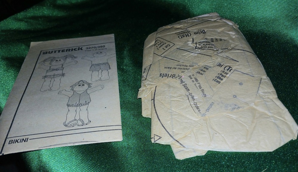 Vtg 1985 Cabbage Patch Kids Bathing Suit Pattern #360!