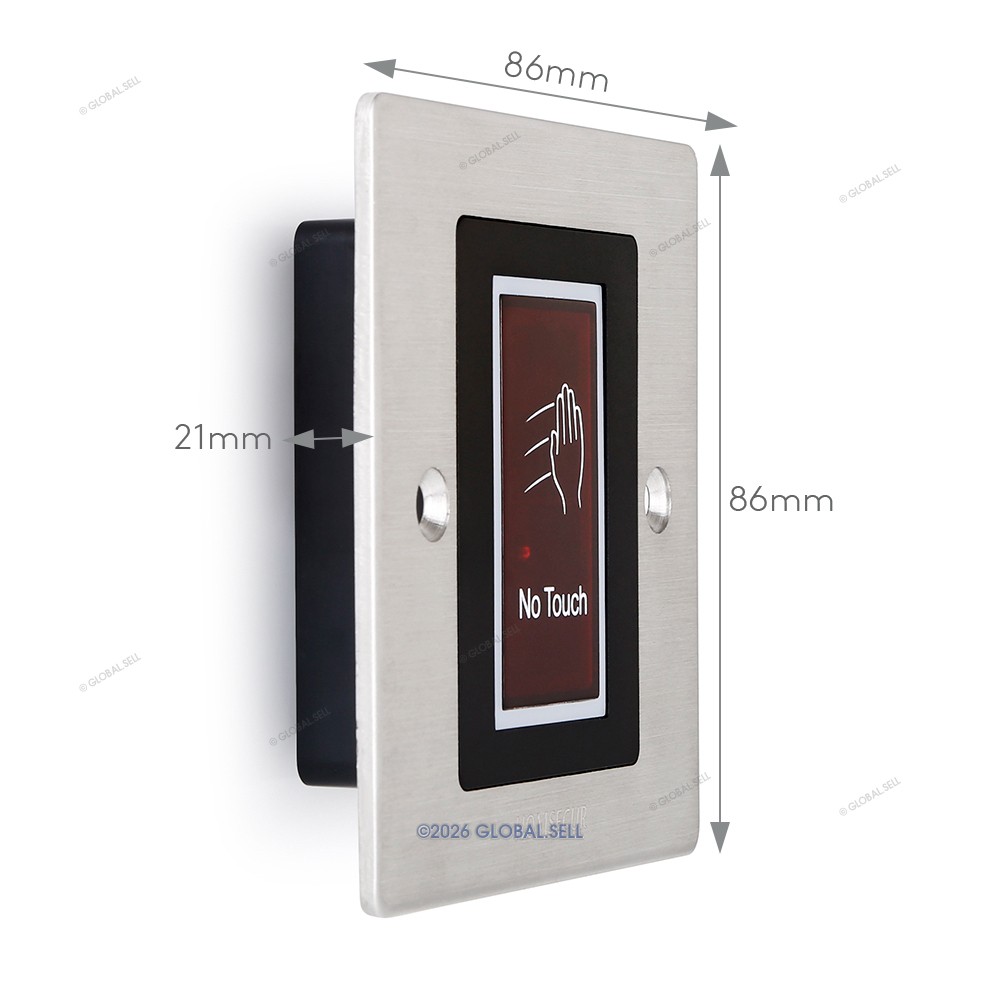 Touchless IR Exit Button with LED IP66 DC12V for Door Entry Access Control Lock