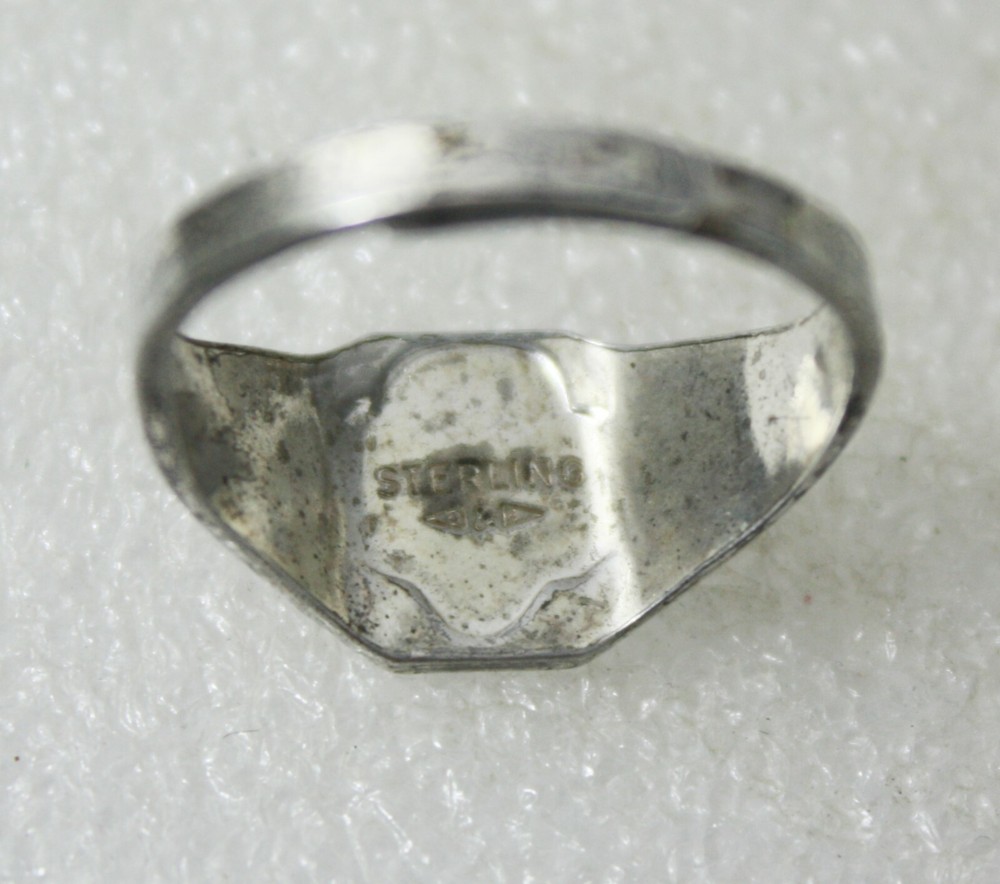 Clark & Coombs GS Eagle Solid Sterling Silver 925 Ring Adjustable