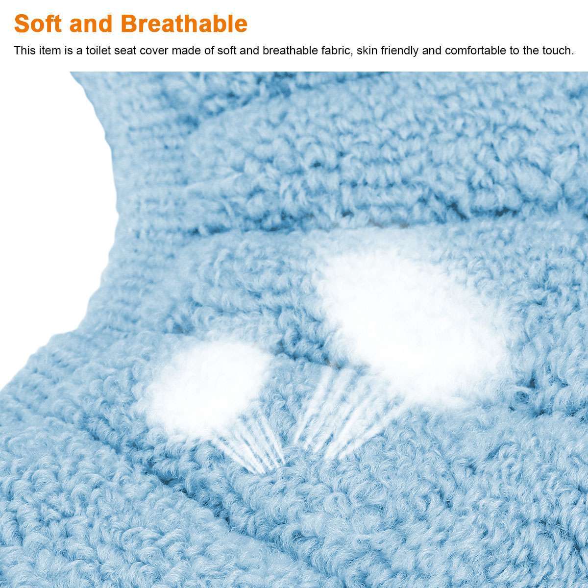 1/2/4x Bathroom Toilet Seat Closestool Cushion Washable Soft Cover Mats Warmer