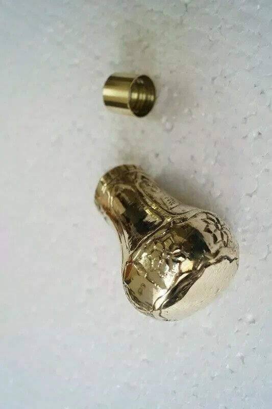 Brass Antique Victorian Solid Brass head Handle Only /Walking Cane Stick Gift
