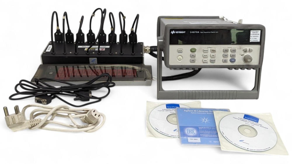 Agilent 34970A DAQ Mainframe + 34902A 16-Channel MUX Module – Fully Functional