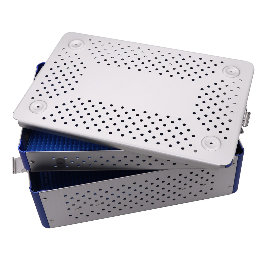 US Sterilization Box Sterilization Tray Case Surgical Instruments Aluminium Box