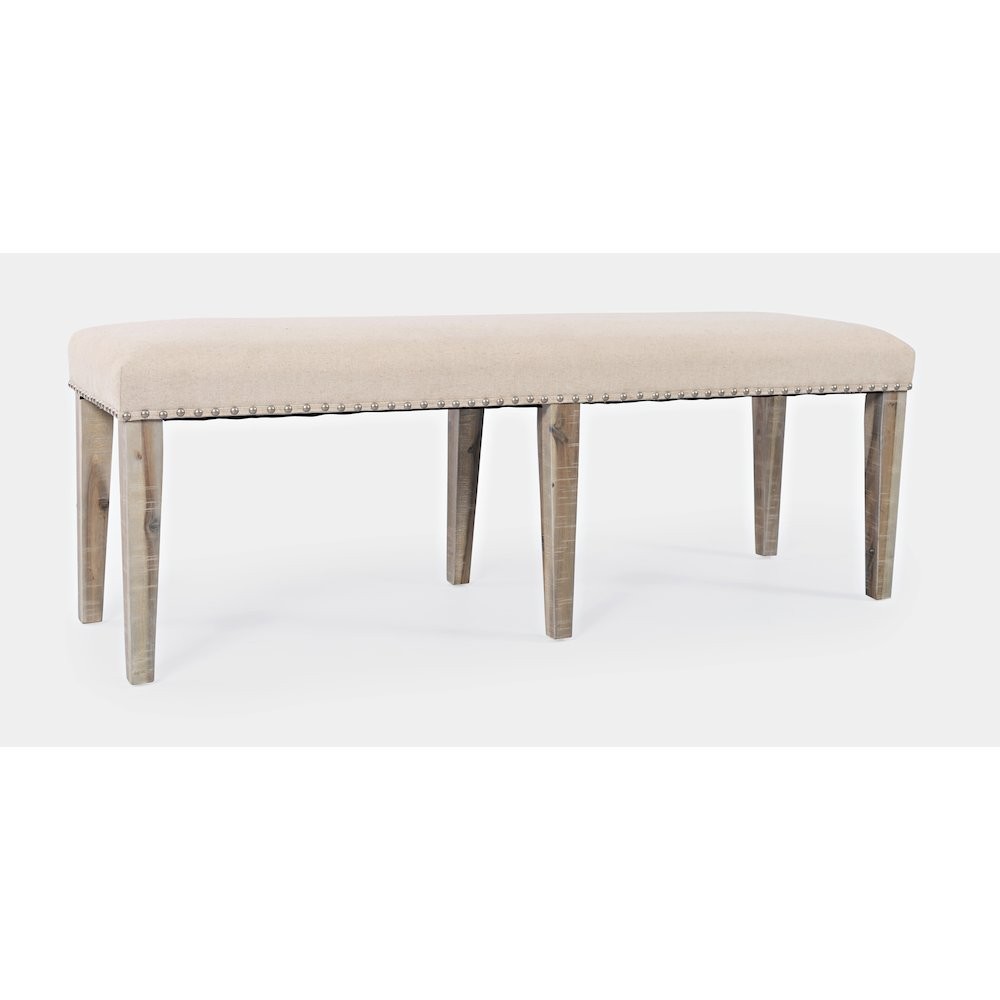 Fairview Transitional 52" Backless Upholstered Dining Bench