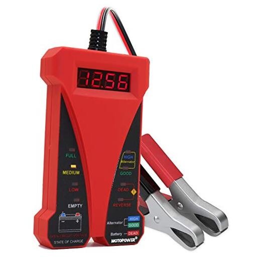 MP0514C 12V Digital Battery Tester Voltmeter and Charging System Analyzer