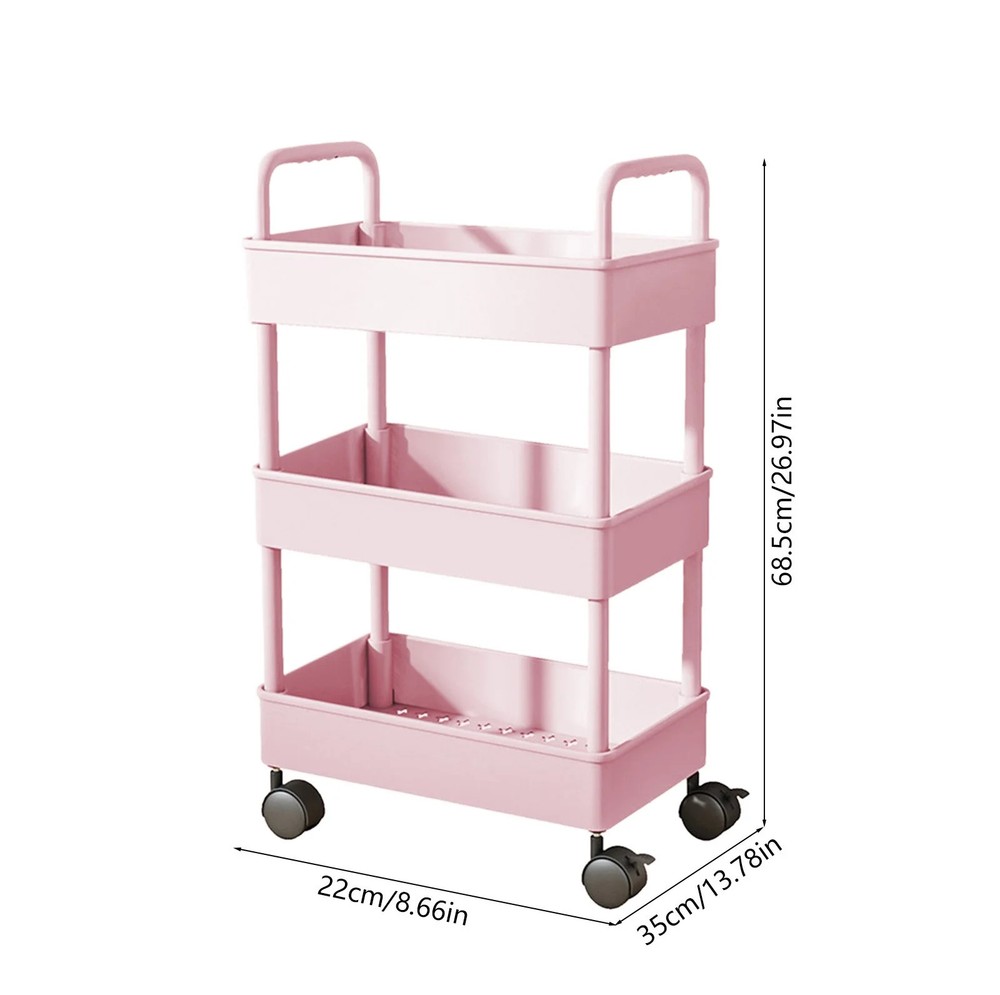 Metal Utility Cart Rolling Storage