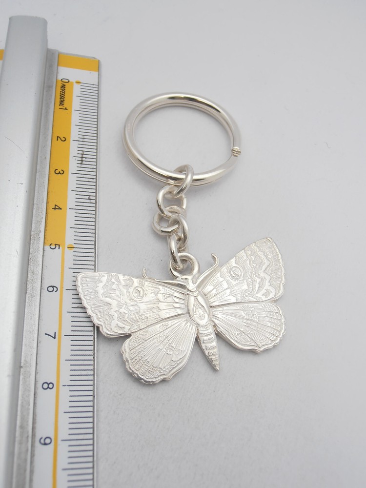 Butterfly: 925 Silver Keychain - Lepidoptera - Keys - Break -