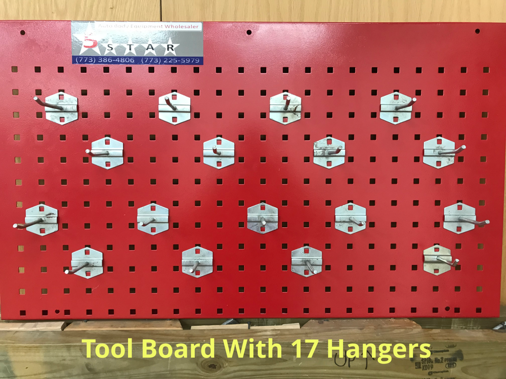 AUTO BODY FRAME MACHINE TOOL AND CLAMP BOARD WITH HANGERS!!