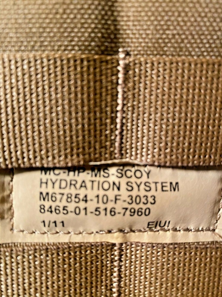 USMC Coyote Brown Hydration System NSN: 8465-01-516-7960 Eagle Ind.
