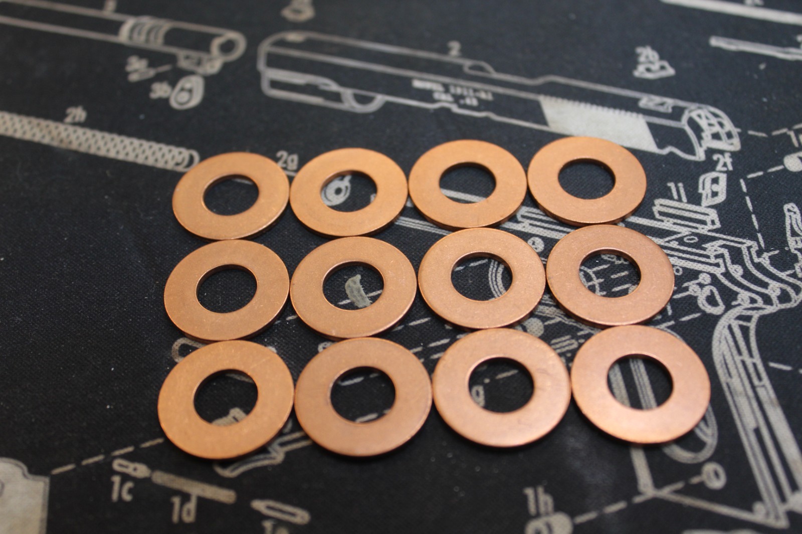 PHO-1 Copper Head Washers Kawasaki 1973-2005 Z1, KZ900, KZ1000, KZ1100, Gpz1100