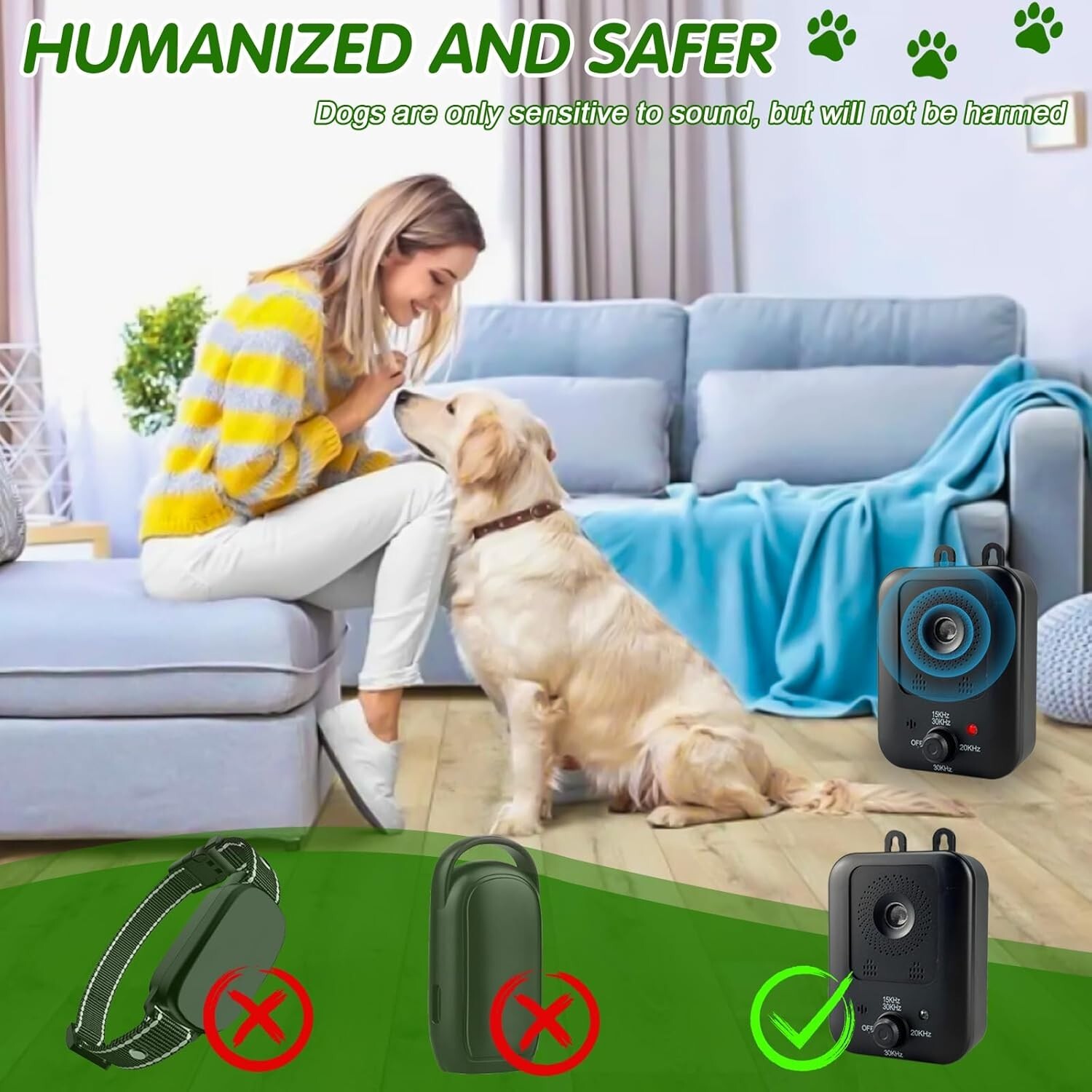 Anti Barking Devices, Ultrasonic Dog Barking Control Devices with 3 Modes