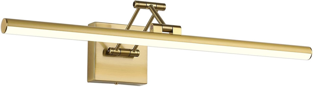 Dimmable Brass Picture Light with Adjustable Arm for Art & Gallery Display