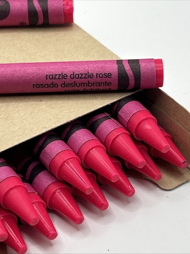 (16) Crayola Crayons (razzle dazzle rose) BULK
