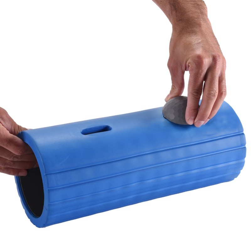 Hollow Core Foam Roller W/ Adjustable Evo Focus Points Deep Tissue Recovery New