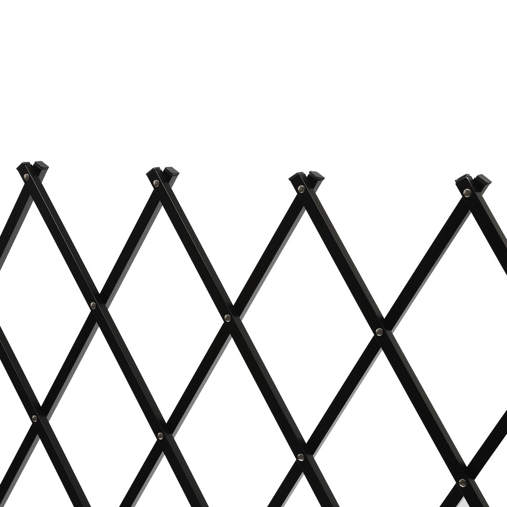 Single Folding Security Gate Rolling Barricade Doors Scissor Gate with Padlock