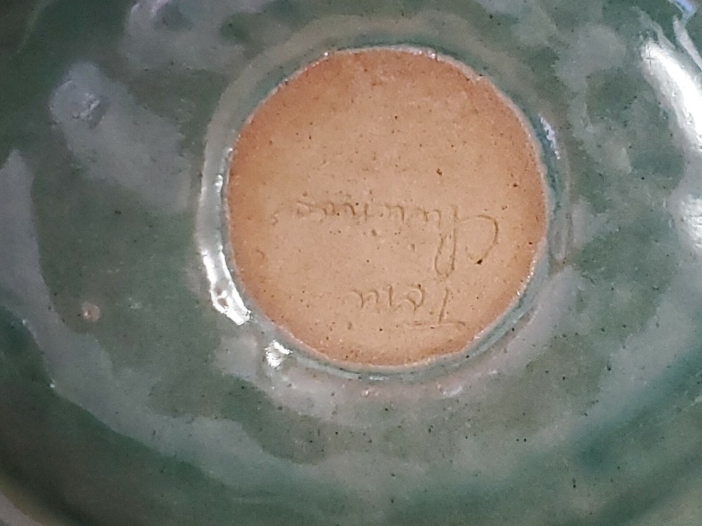 Pottery Fish Plate Platter Signed Toni Chirinos