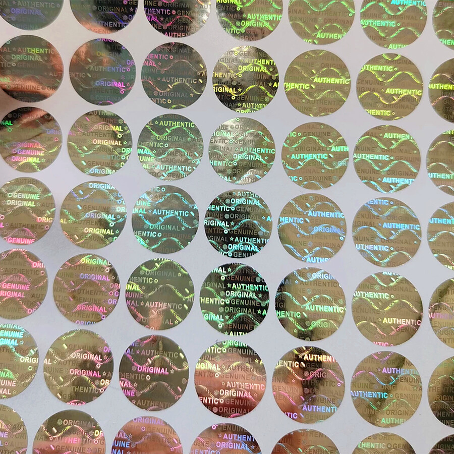 100 Security Hologram Stickers Original Authentic Genuine Tamper Evident Void